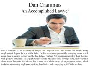 Dan Chammas - An Accomplished Lawyer