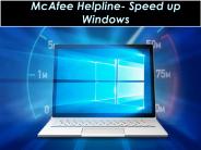 Speed up Windows with McAfee Helpline UK
