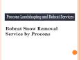 Bobcat Snow Removal Service by Procons PowerPoint PPT Presentation