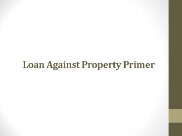 Loan against Property