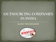 Outsourcing Companies in India PowerPoint PPT Presentation