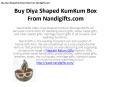 Diya Shaped KumKum Box From Nandigifts.com PowerPoint PPT Presentation