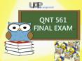QNT 561 Final Exam Question & Answers @ UOP E Assignments PowerPoint PPT Presentation
