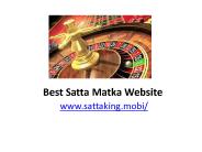 The Best Satta King is Here