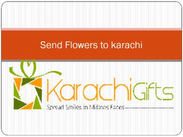 Send Flowers to Karachi