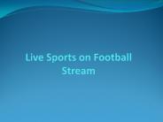Live Sports on Football Stream