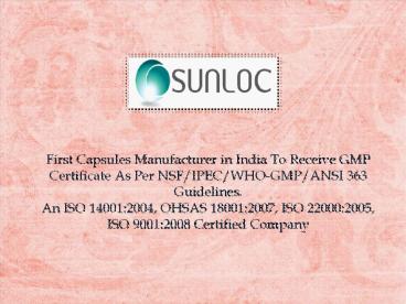 Hard Gelatin Capsule