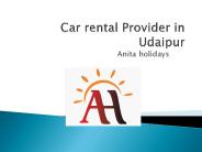 Car rental provider in Udaipur