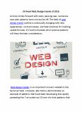 20 Fresh Web Design trends of 2016 PowerPoint PPT Presentation
