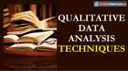 Qualitative Data Analysis Techniques