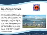 CAPTAIN BOB'S PONTOON BOAT RENTAL