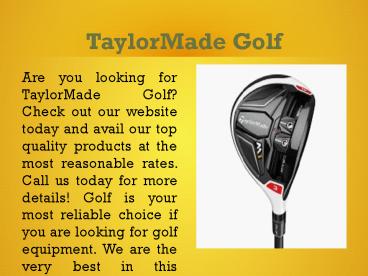 TaylorMade Golf