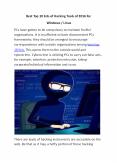 Best Top 10 lists of Hacking Tools of 2016 for Windows / Linux PowerPoint PPT Presentation