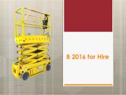 8 2016 for Hire