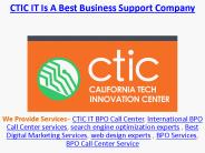 CTIC IT Is A Best Business Support Company