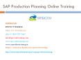 sap production planning online training | sap pp online training- specto PowerPoint PPT Presentation