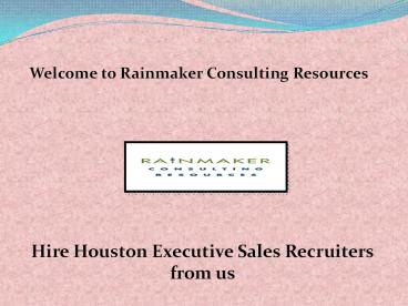 Recruiting Sales Professionals, Software Sales Recruiter Houston