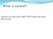 Laravel Template | Laravel Admin Panel | Laravel Blade Template PowerPoint PPT Presentation