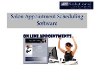 Salon Appointments Scheduling Software