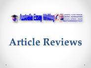 Article Reviews