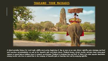 Thailand Tour Package