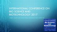 Bio Conference 2017