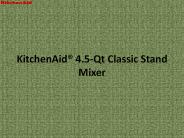 KitchenAid 4.5-Qt Classic Stand Mixer (1)