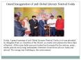 Grand Inauguration of 2nd Global Literary Festival Noida