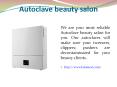 Autoclave beauty salon PowerPoint PPT Presentation