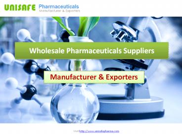 Wholesale suppliers and Distributors of Generic Medicine