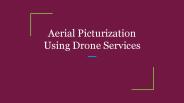 Aerial Picturization Using Drone Services