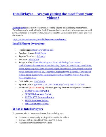 presentation player overlay