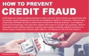 Solutions to prevent credit frauds.