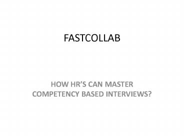 HOW HR’S CAN MASTER COMPETENCY BASED INTERVIEWS? (1)