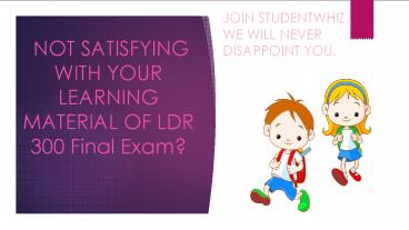 LDR 300 week 5 final exam |  UOP LDR 300 Final Exam - Studentwhiz