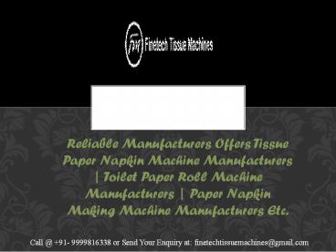 Paper Bag Making Machine Wholesaler