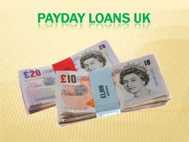 Payday loans UK