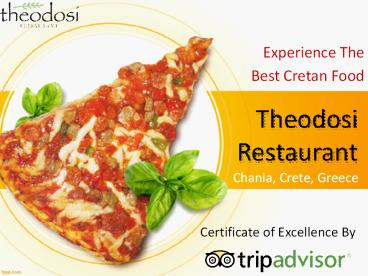 Restaurants in Chania