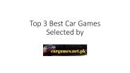 Car Games Selected by CarGames.net.pk