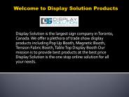 Trade Show Display Booth with Custom Design