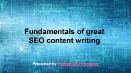Fundamentals of great SEO content