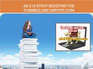 AB 219 STUDY Redefine the Possible/ab219study.com