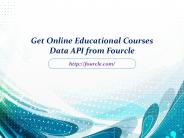 Get Online Educational Courses Data API from Fourcle