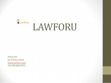 Best Famous Lawyers and Advocates in Hyderabad