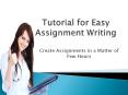 Tutorial for Easy Assignment Writing by AssignmentProvider-Aus PowerPoint PPT Presentation