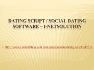 Dating Script / Social Dating Software – i-Netsolution