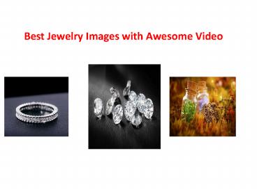 BEST JEWELRY Presentation