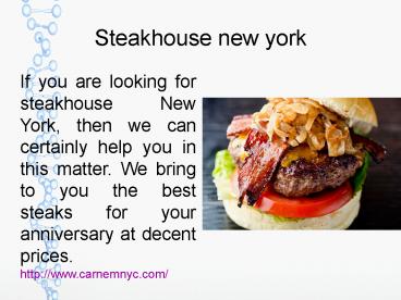 Steakhouse new york