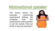 Motivational speaker