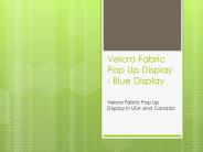 Velcro Fabric Pop Up Display
